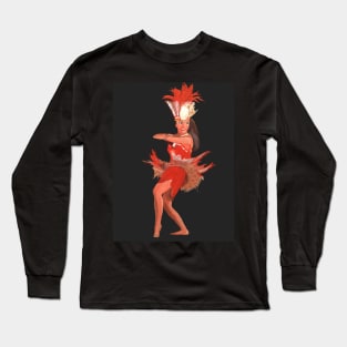 Polynesian Dancer Long Sleeve T-Shirt